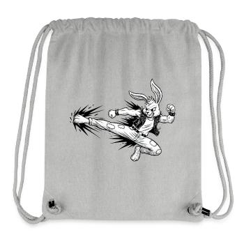 Heavy Metal Osterhase Rocker Ostern Hardcore Hase - Stanley/Stella recycelter Gym Bag - Grau meliert - Vorne