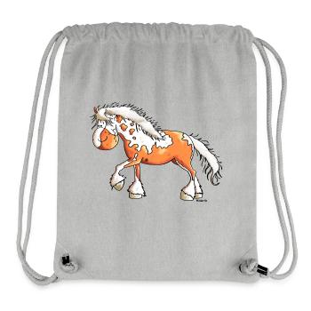Funny Pinto - Horse - Horses - Stanley/Stella Recycled Gym Bag - heather grey - Front