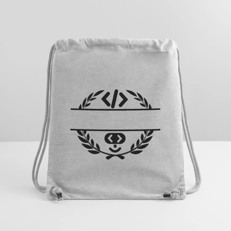 Code-Logo und Code-Smiley im Lorbeerkranz Stanley/Stella recycelter Gym Bag