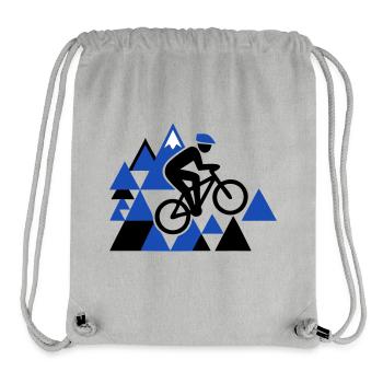 Saut VTT extrême - Sac à cordon recyclé Stanley/Stella - gris chiné - Devant