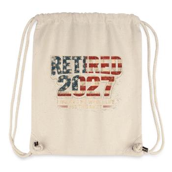 Ruhestand 2027 – dafür habe ich mein ganzes Leben  - Stanley/Stella recycelter Gym Bag - Naturweiß - Vorne