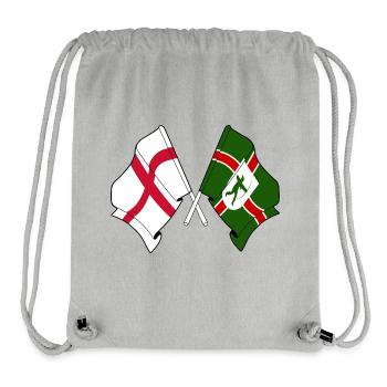 Nottinghamshire × England-Flaggen - Stanley/Stella recycelter Gym Bag - Grau meliert - Vorne