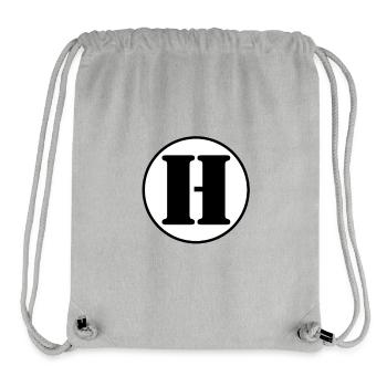 H Buchstabe Alphabet Name Vorname Geschenk - Stanley/Stella recycelter Gym Bag - Grau meliert - Vorne