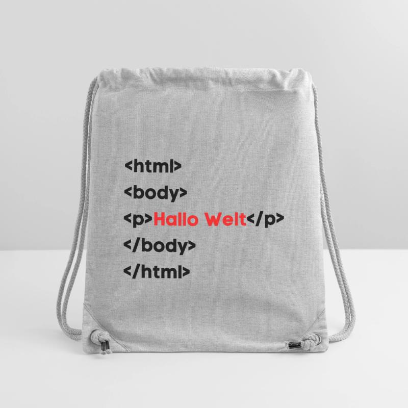 Hallo Welt HTML – Lustiges Programmierer & Coding  Stanley/Stella recycelter Gym Bag