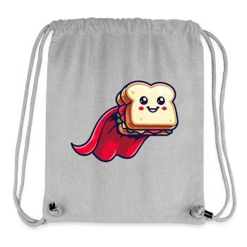 Super Sandwich: The Heroic Hoagie - Stanley/Stella Recycled Gym Bag - heather grey - Front