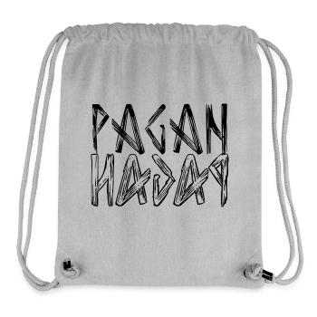 Logo de lettrage païen - Sac à cordon recyclé Stanley/Stella - gris chiné - Devant