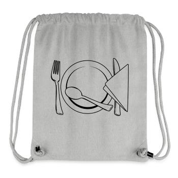 Cutlery plate napkin - Stanley/Stella Recycled Gym Bag - heather grey - Front