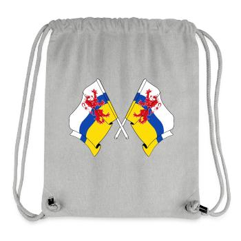 Zwei Flaggen der Provinz Limburg - Stanley/Stella recycelter Gym Bag - Grau meliert - Vorne
