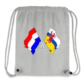 Flagge der Niederlande Limburg gekreuzt - Stanley/Stella recycelter Gym Bag - Grau meliert - Vorne