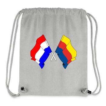 Flagge Niederlande, Flagge Nordholland gekreuzt - Stanley/Stella recycelter Gym Bag - Grau meliert - Vorne