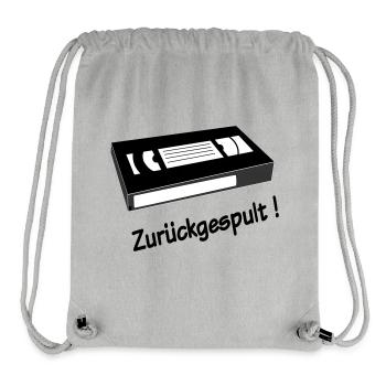 Zurueckgespult - Stanley/Stella recycelter Gym Bag - Grau meliert - Vorne