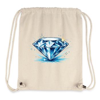Eisblauer Diamant - Stanley/Stella recycelter Gym Bag - Naturweiß - Vorne