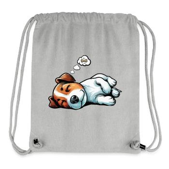 Jack Russel terrier Jack russel Besitzer Jackie - Stanley/Stella recycelter Gym Bag - Grau meliert - Vorne