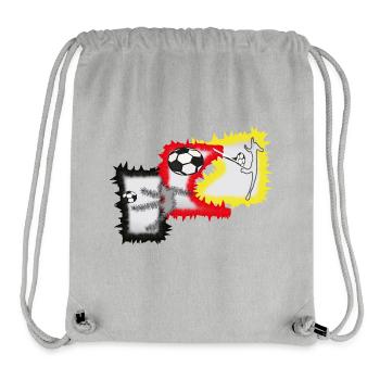 Kicker Fußball Stürmer  - Stanley/Stella recycelter Gym Bag - Grau meliert - Vorne
