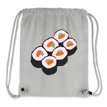 Sushi Food Lover - Stanley/Stella Recycled Gym Bag - heather grey - Front