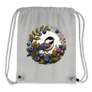 Heidelbeerkranz Meisen - Stanley/Stella recycelter Gym Bag - Grau meliert - Vorne
