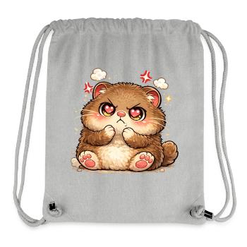Kitten with heart eyes - Stanley/Stella Recycled Gym Bag - heather grey - Front