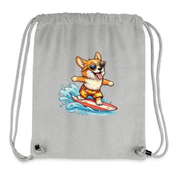 Lunettes d’été Corgi Surf - Sac à cordon recyclé Stanley/Stella - gris chiné - Devant