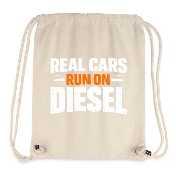 Echte Autos Laufen mit Diesel - Stanley/Stella recycelter Gym Bag - Naturweiß - Vorne