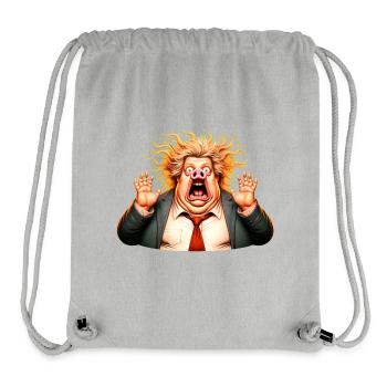 Attiser la peur | Populisme - Sac à cordon recyclé Stanley/Stella - gris chiné - Devant
