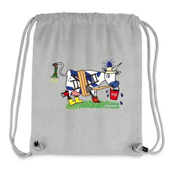BAVARIAN UNICORN Feuerwehr - Stanley/Stella recycelter Gym Bag - Grau meliert - Vorne