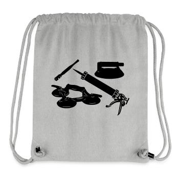 Glaser-Werkzeuge - Stanley/Stella recycelter Gym Bag - Grau meliert - Vorne