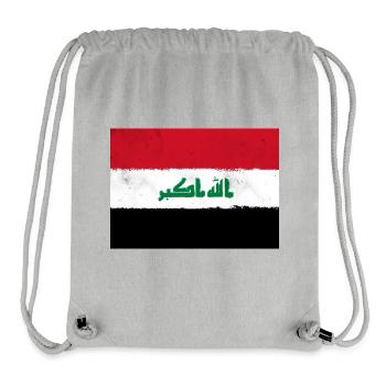 Flag of Iraq - Stanley/Stella Recycled Gym Bag - heather grey - Front