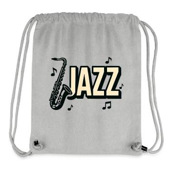 Jazz – Saxophon – Musik - Stanley/Stella recycelter Gym Bag - Grau meliert - Vorne