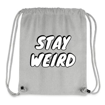 reste bizarre - Sac à cordon recyclé Stanley/Stella - gris chiné - Devant