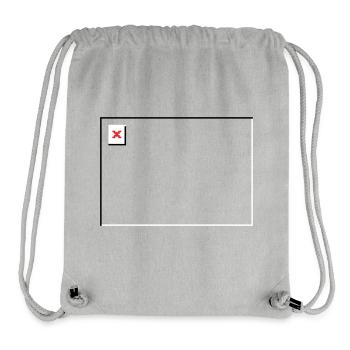 Image manquante – Fichier non trouvé Paysage - Sac à cordon recyclé Stanley/Stella - gris chiné - Devant