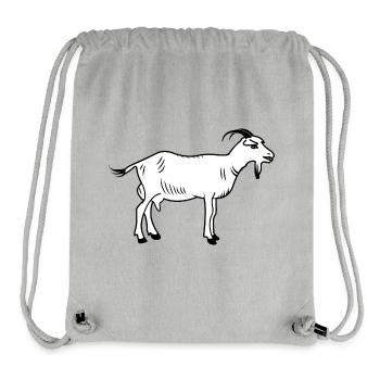 Goat white - Stanley/Stella Recycled Gym Bag - heather grey - Front