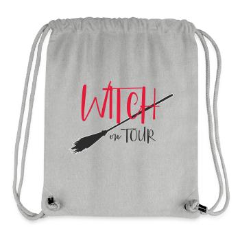 Logo de la Sorcière en tournée - Sac à cordon recyclé Stanley/Stella - gris chiné - Devant