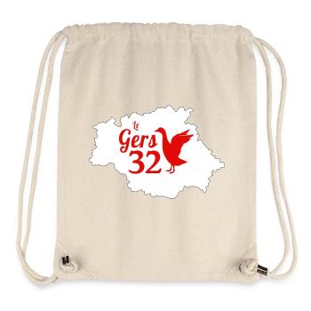 Le gers - Sac à cordon recyclé Stanley/Stella - blanc naturel - Devant