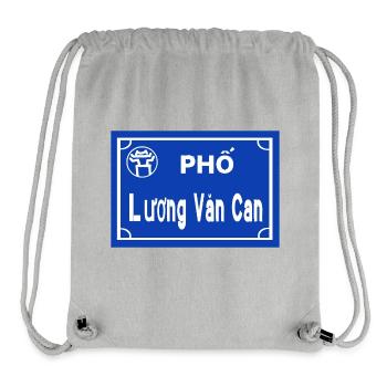 Road sign hanoi vietnam - Stanley/Stella Recycled Gym Bag - heather grey - Front
