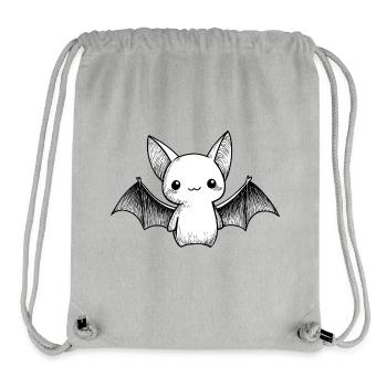 Kawaii bat full of tenderness - Stanley/Stella Recycled Gym Bag - heather grey - Front