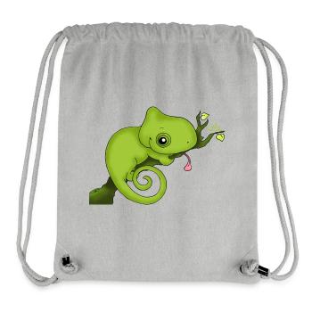 Charming Chamäleon - Stanley/Stella recycelter Gym Bag - Grau meliert - Vorne
