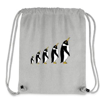 Aufsteigende Pinguin-Silhouetten - Stanley/Stella recycelter Gym Bag - Grau meliert - Vorne
