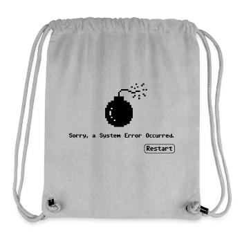 System Error - Stanley/Stella Recycled Gym Bag - heather grey - Front