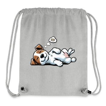 Jack Russel terrier Jack russel Besitzer Jackie - Stanley/Stella recycelter Gym Bag - Grau meliert - Vorne