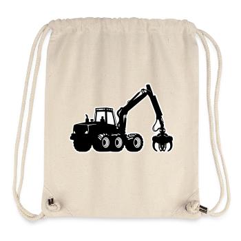 Harvester Silhouette - Stanley/Stella Recycled Gym Bag - natural - Front
