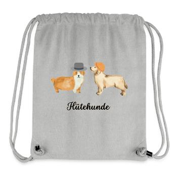 Hütehunde, Hunde mit Hüten - Stanley/Stella recycelter Gym Bag - Grau meliert - Vorne