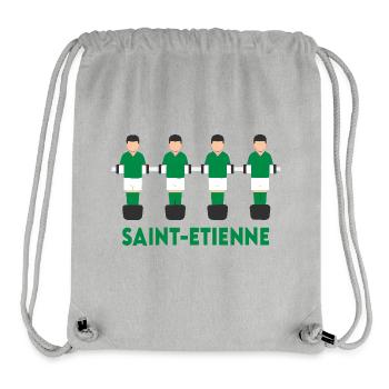 Saint-Etienne - Sac à cordon recyclé Stanley/Stella - gris chiné - Devant