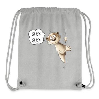 Guck Guck Erdmännchen I Wildtier Tiere - Stanley/Stella recycelter Gym Bag - Grau meliert - Vorne