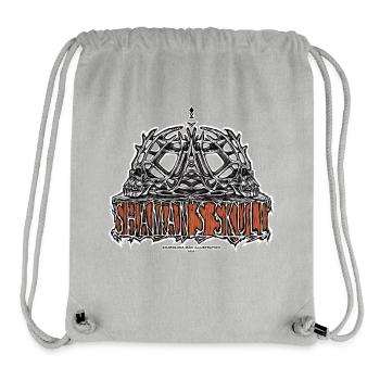 Crâne de Chaman Sorcière - Sac à cordon recyclé Stanley/Stella - gris chiné - Devant