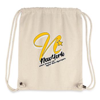 New York City Letter Design - Stanley/Stella Recycled Gym Bag - natural - Front