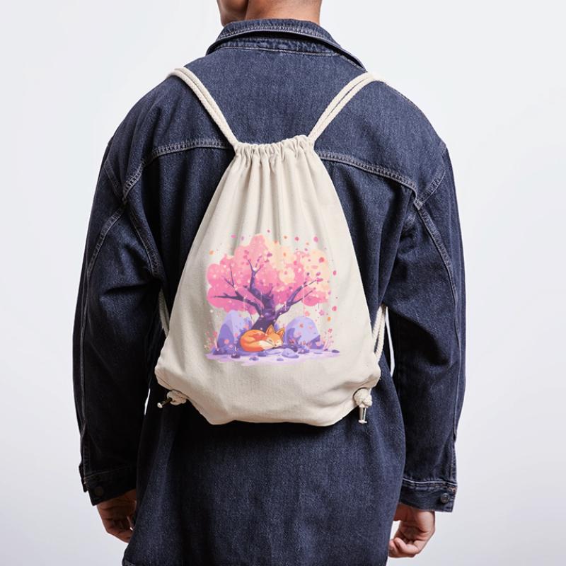Sleeping fox under cherry tree Stanley/Stella Recycled Gym Bag