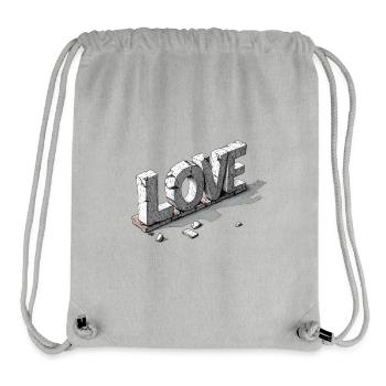 Love Stones - Stanley/Stella recycelter Gym Bag - Grau meliert - Vorne