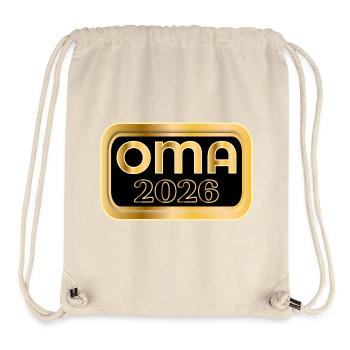 GRANDMA 2026 BABY ANNOUNCEMENT - Stanley/Stella Recycled Gym Bag - natural - Front