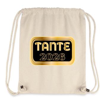 TANTE 2026 BABY ANKÜNDIGUNG - Stanley/Stella recycelter Gym Bag - Naturweiß - Vorne