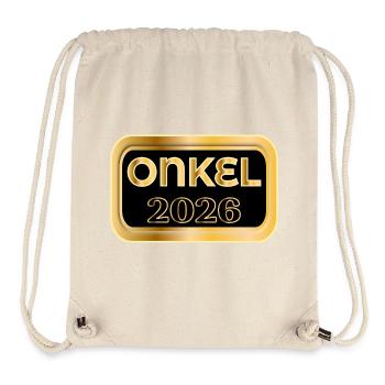 UNCLE 2026 BABY NOTICE - Stanley/Stella Recycled Gym Bag - natural - Front